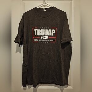 Gray Graphic Short-Sleeve Crewneck T-Shirt - Keep America Great 2020